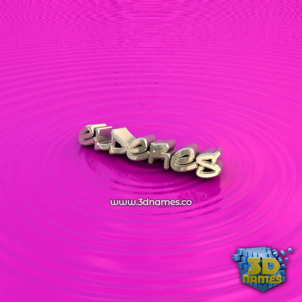 elderes in Pink Graffiti style - 3D name wallpaper
