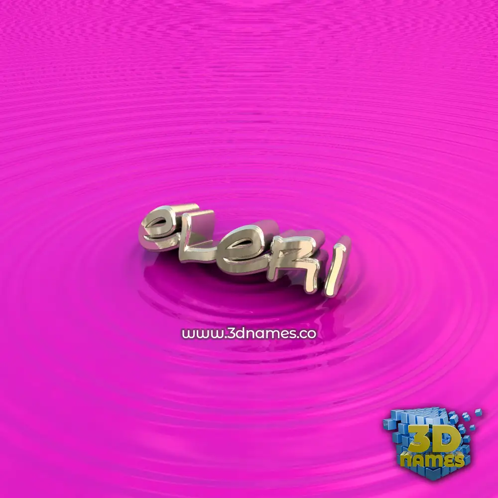 eleri in Pink Graffiti style - 3D name wallpaper