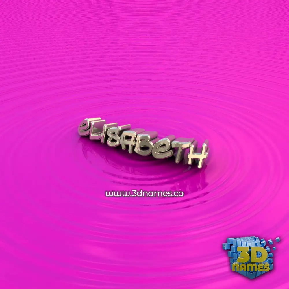 elisabeth in Pink Graffiti style - 3D name wallpaper