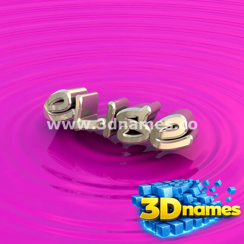 elise in Pink Graffiti style - 3D name wallpaper