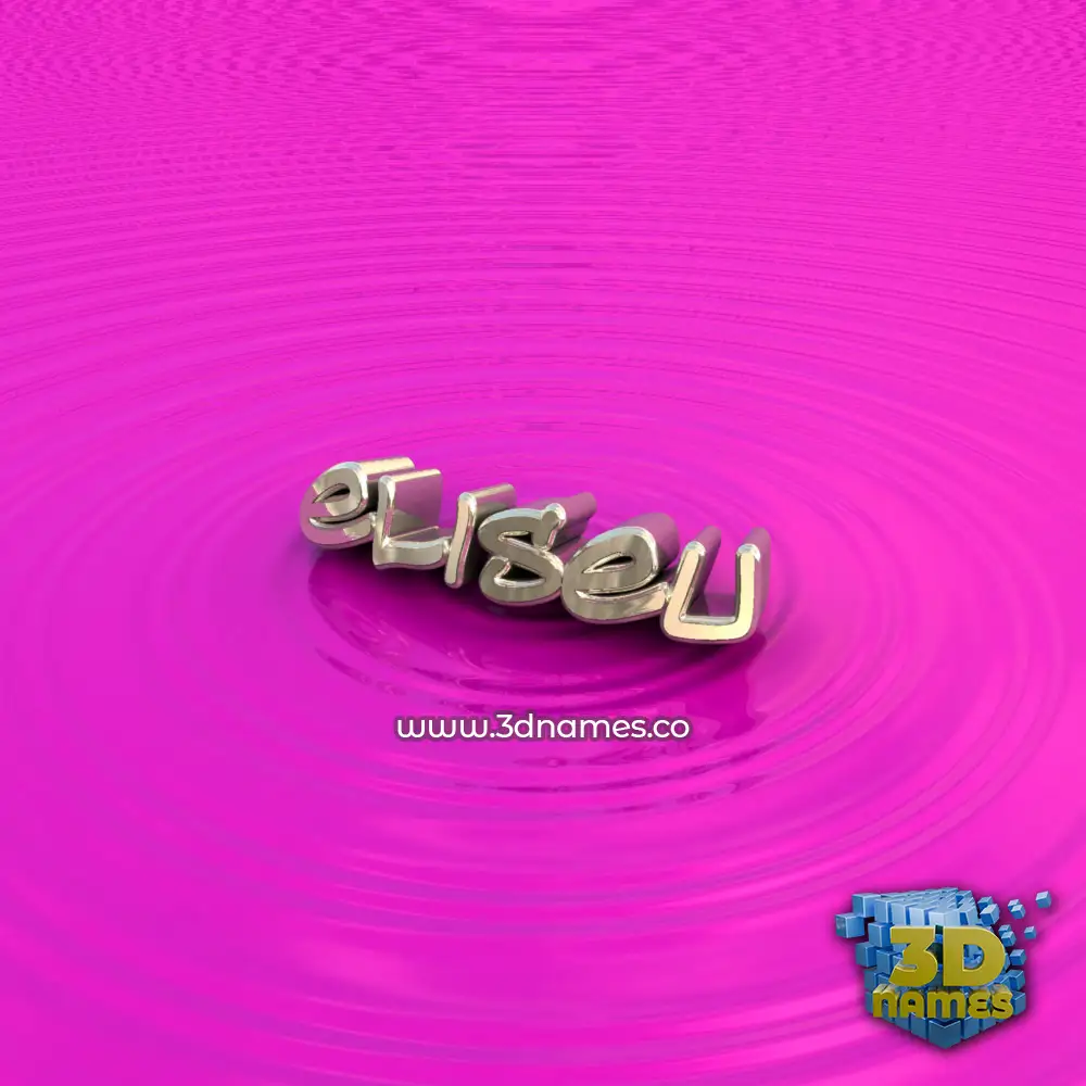 eliseu in Pink Graffiti style - 3D name wallpaper