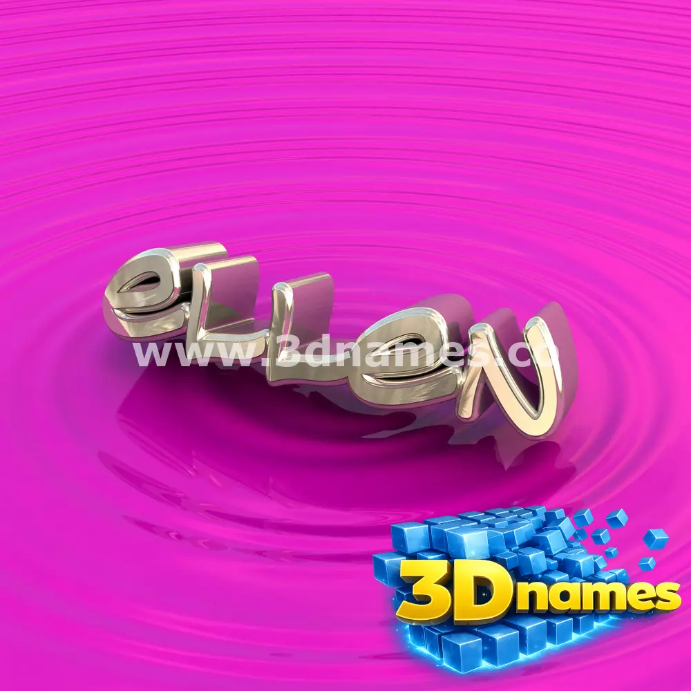 ellen in Pink Graffiti style - 3D name wallpaper