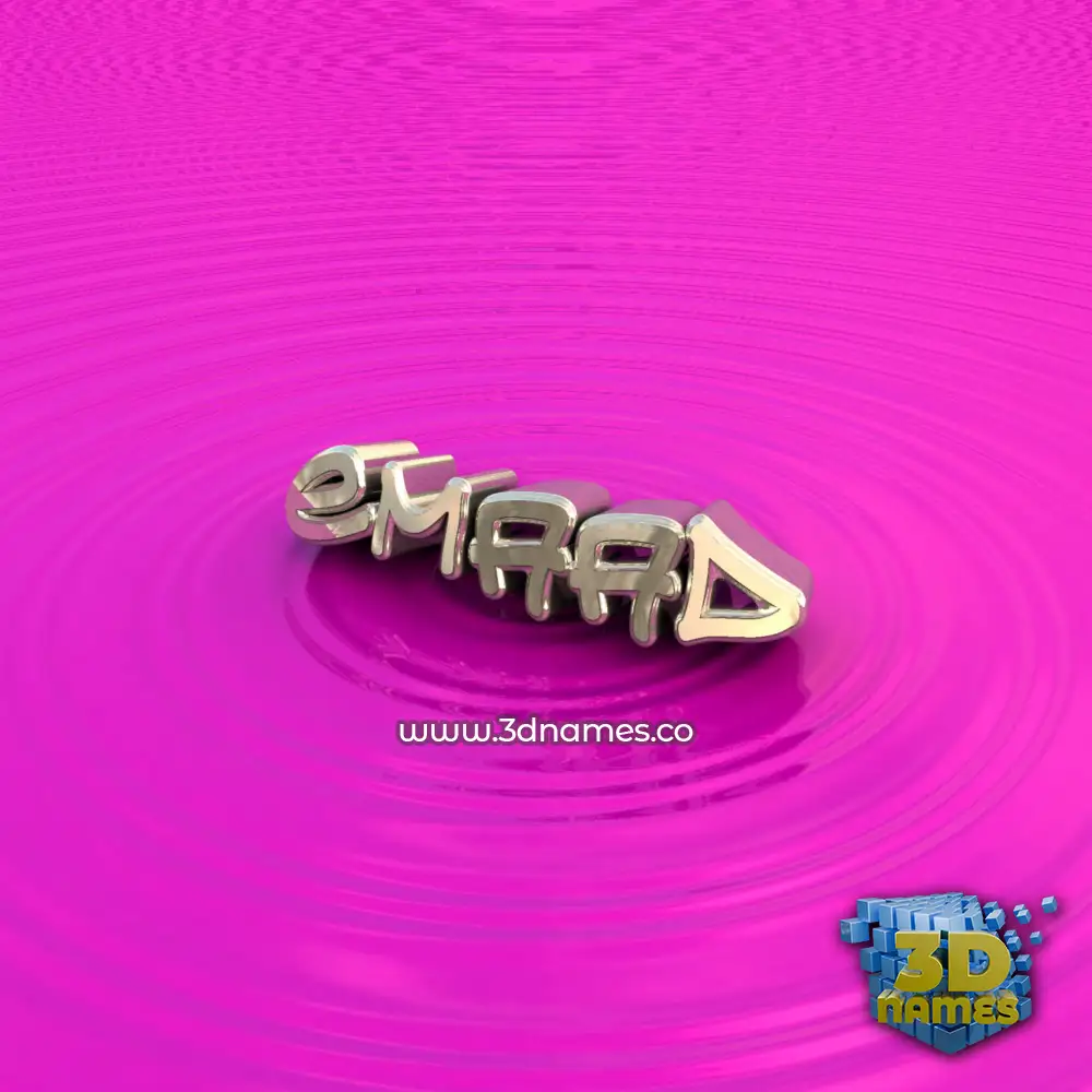 emaad in Pink Graffiti style - 3D name wallpaper
