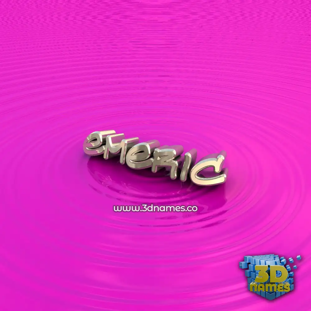emeric in Pink Graffiti style - 3D name wallpaper