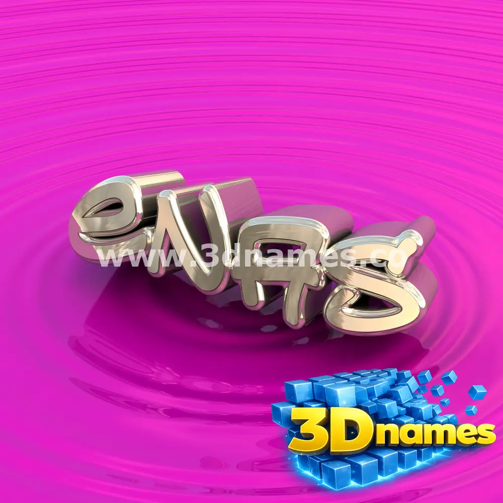 enas in Pink Graffiti style - 3D name wallpaper