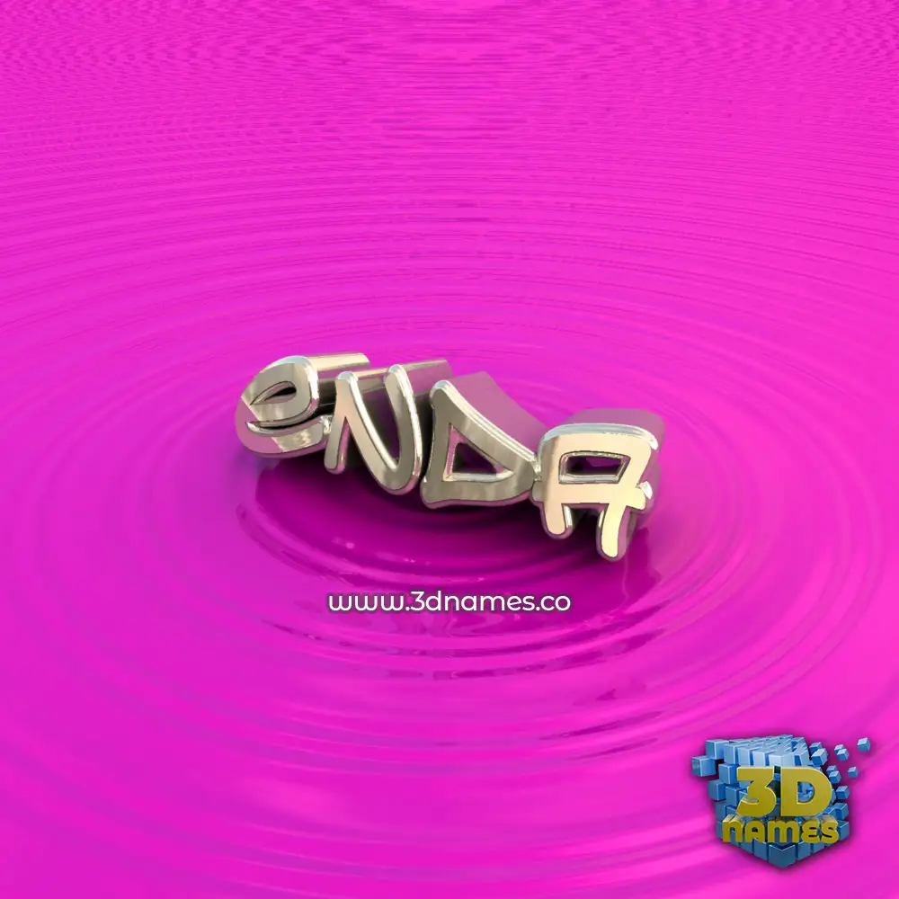 enda in Pink Graffiti style - 3D name wallpaper