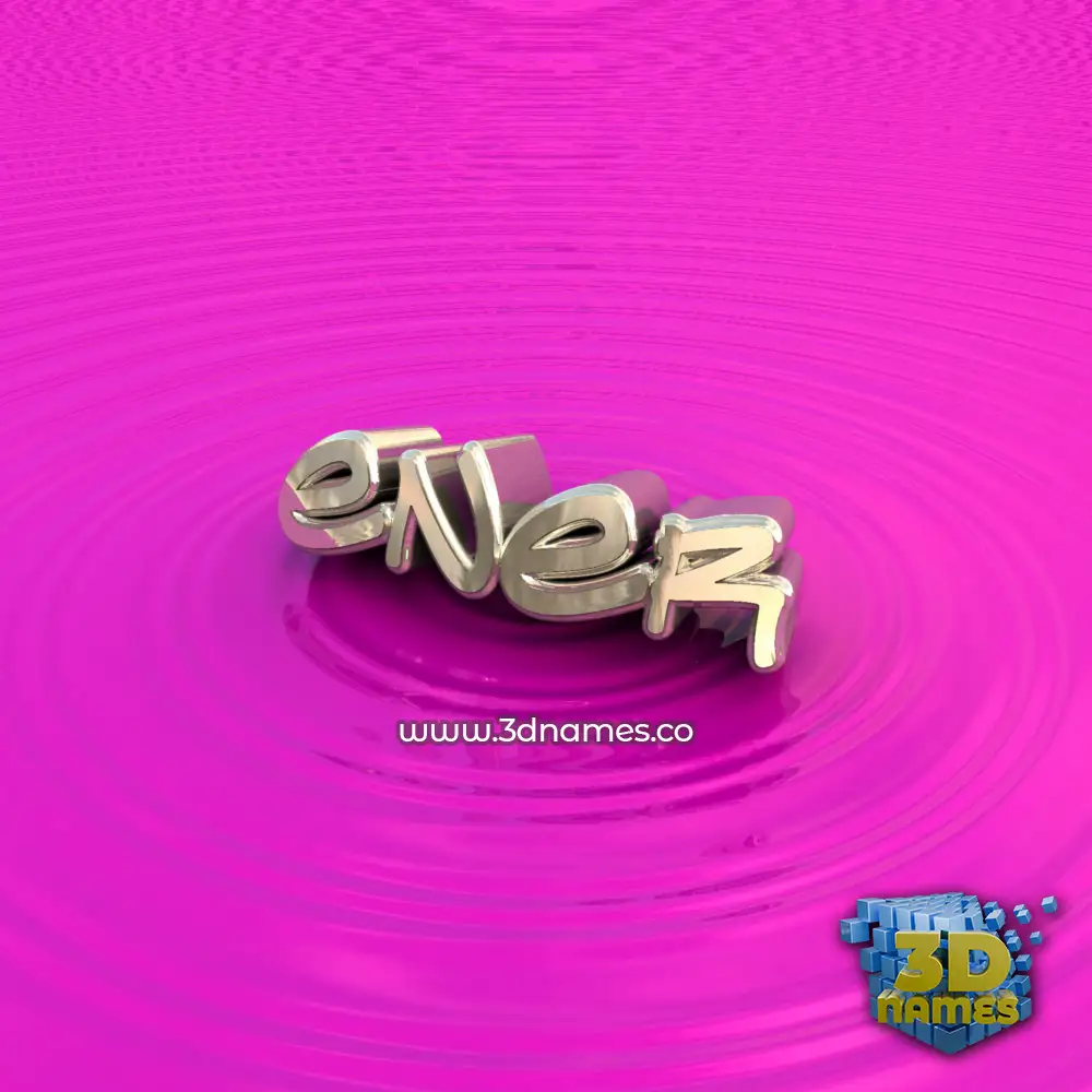 ener in Pink Graffiti style - 3D name wallpaper