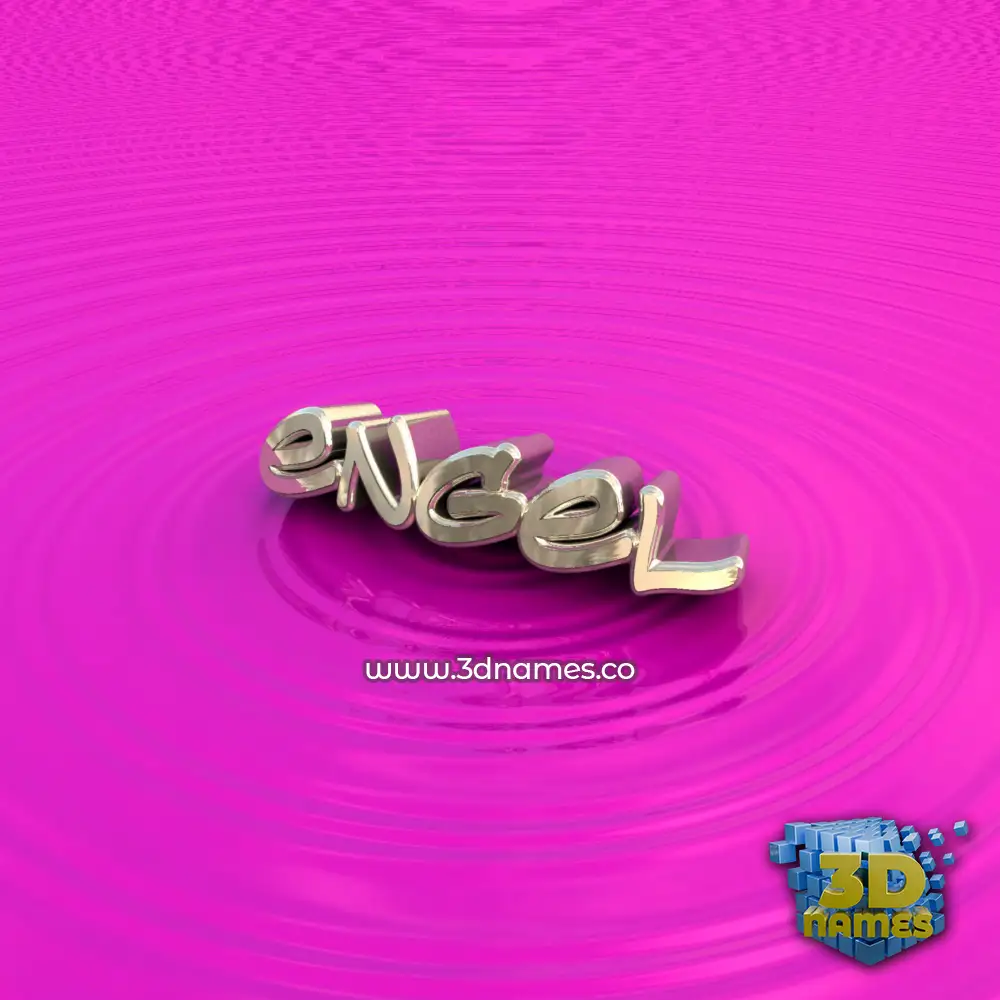engel in Pink Graffiti style - 3D name wallpaper