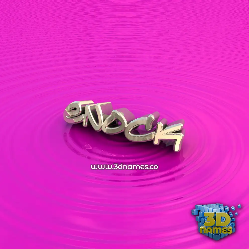 enock in Pink Graffiti style - 3D name wallpaper
