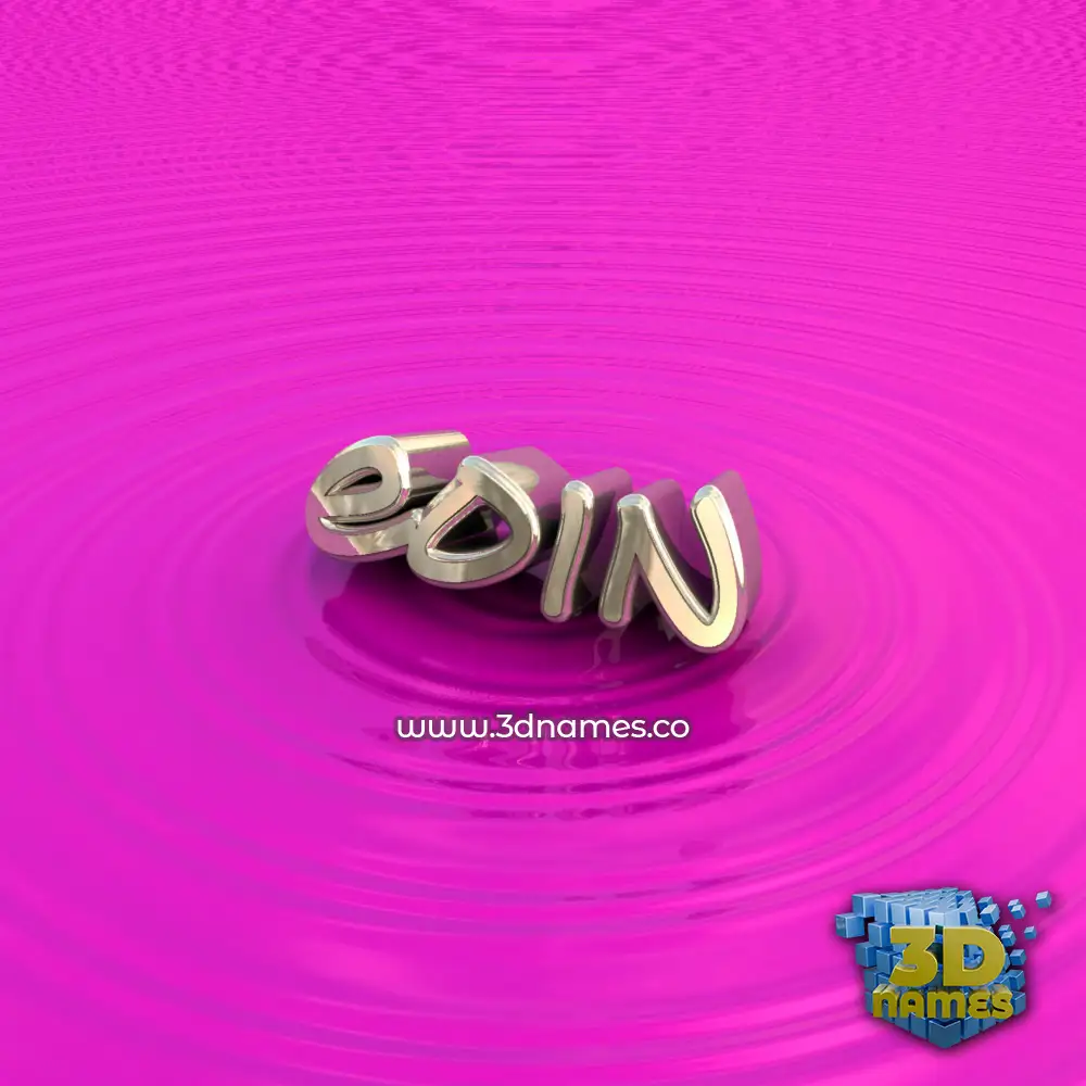 eoin in Pink Graffiti style - 3D name wallpaper