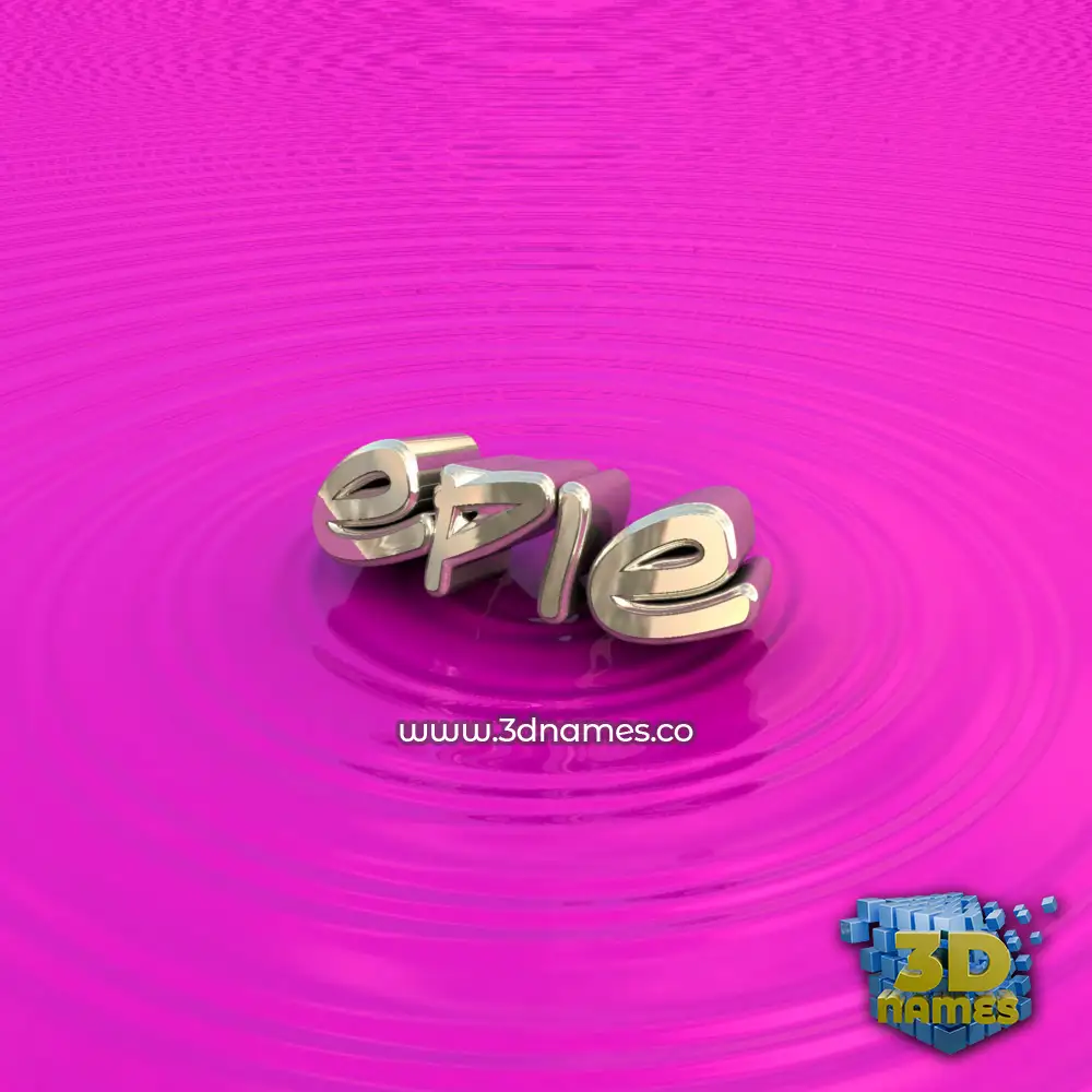 epie in Pink Graffiti style - 3D name wallpaper