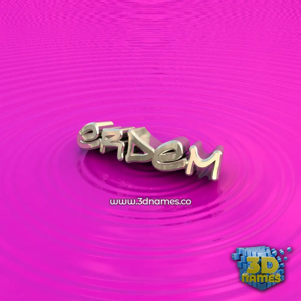 erdem in Pink Graffiti style - 3D name wallpaper