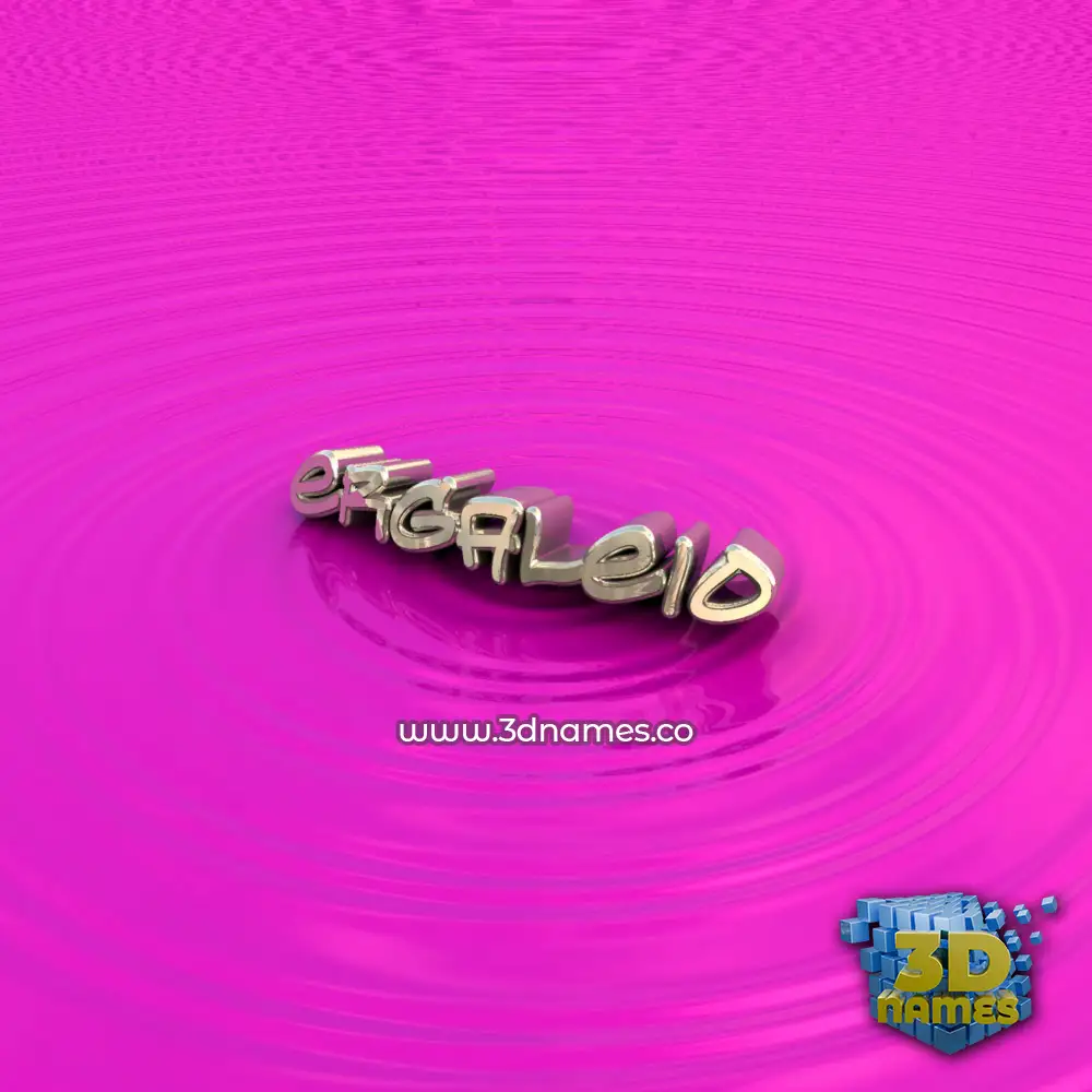 ergaleio in Pink Graffiti style - 3D name wallpaper