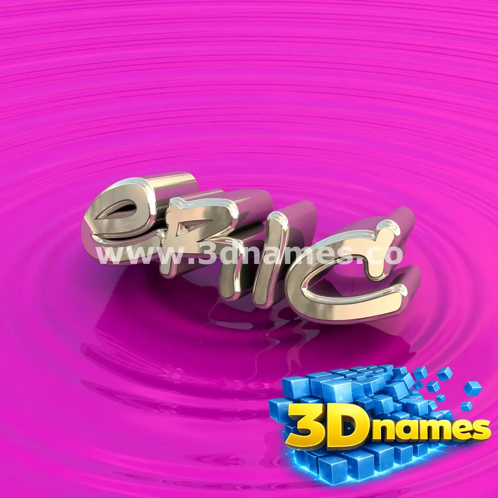 eric in Pink Graffiti style - 3D name wallpaper