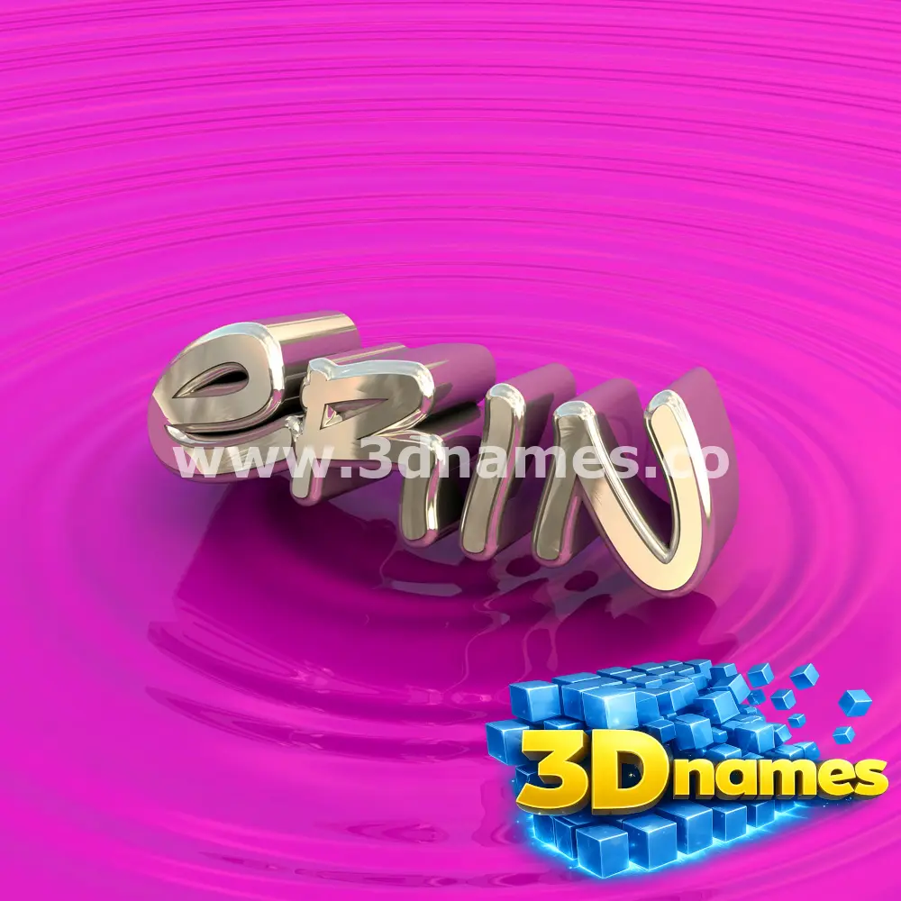 erin in Pink Graffiti style - 3D name wallpaper