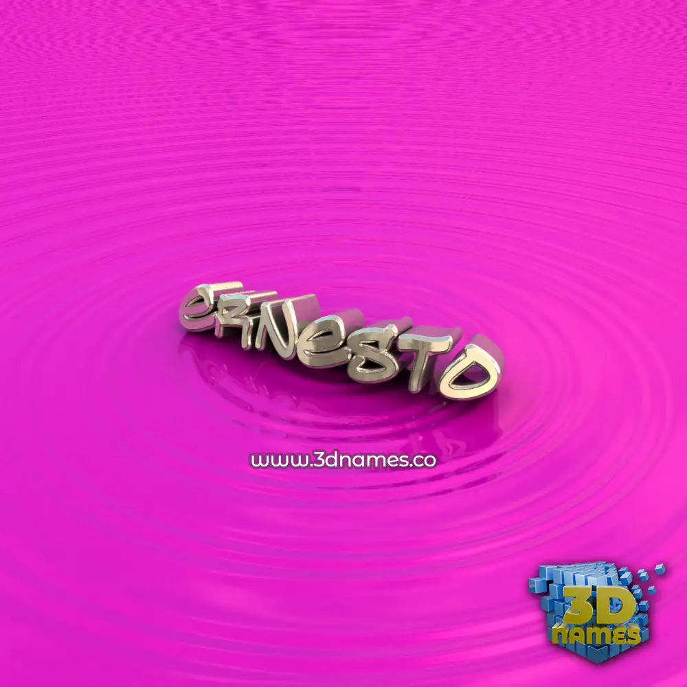 ernesto in Pink Graffiti style - 3D name wallpaper