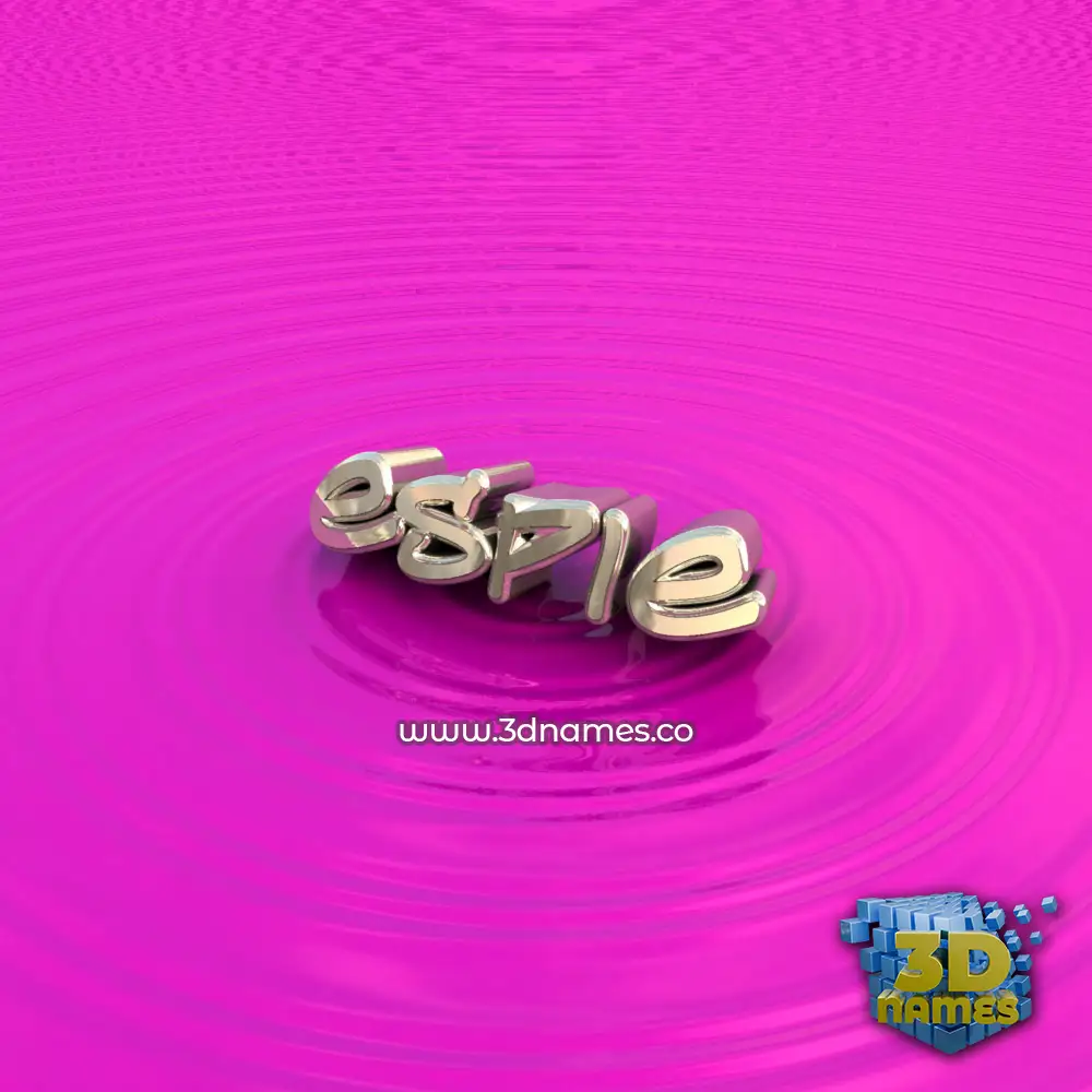espie in Pink Graffiti style - 3D name wallpaper