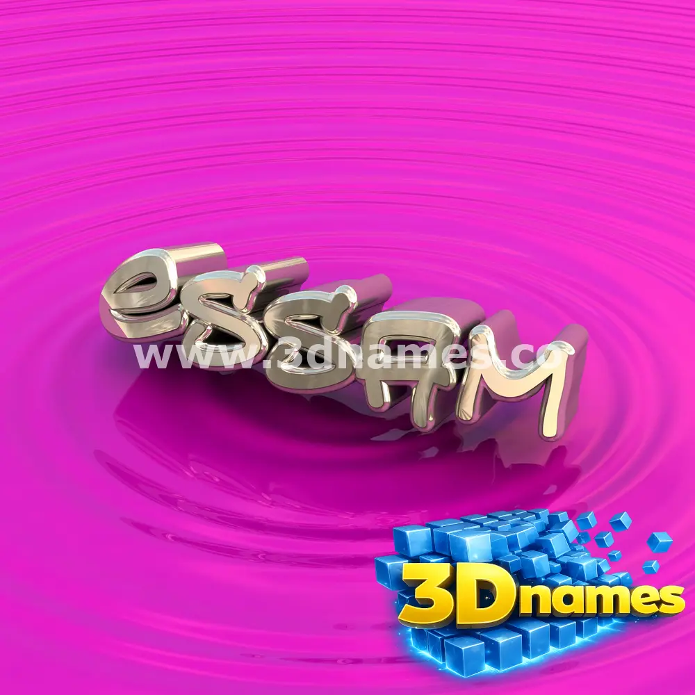 essam in Pink Graffiti style - 3D name wallpaper