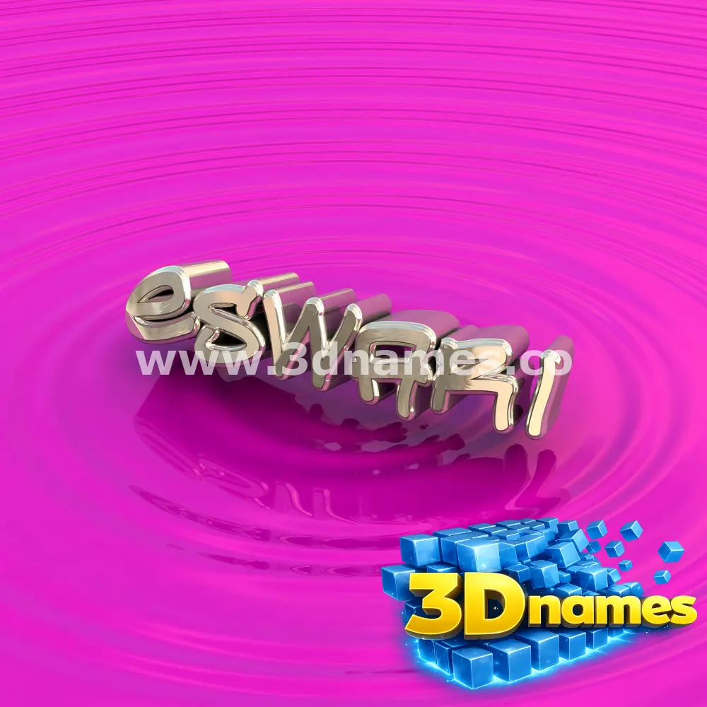 eswari in Pink Graffiti style - 3D name wallpaper