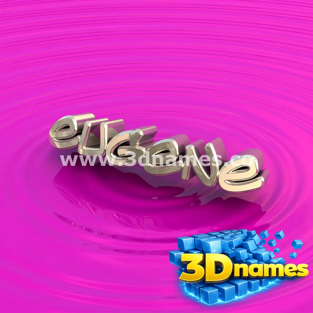 eugene in Pink Graffiti style - 3D name wallpaper