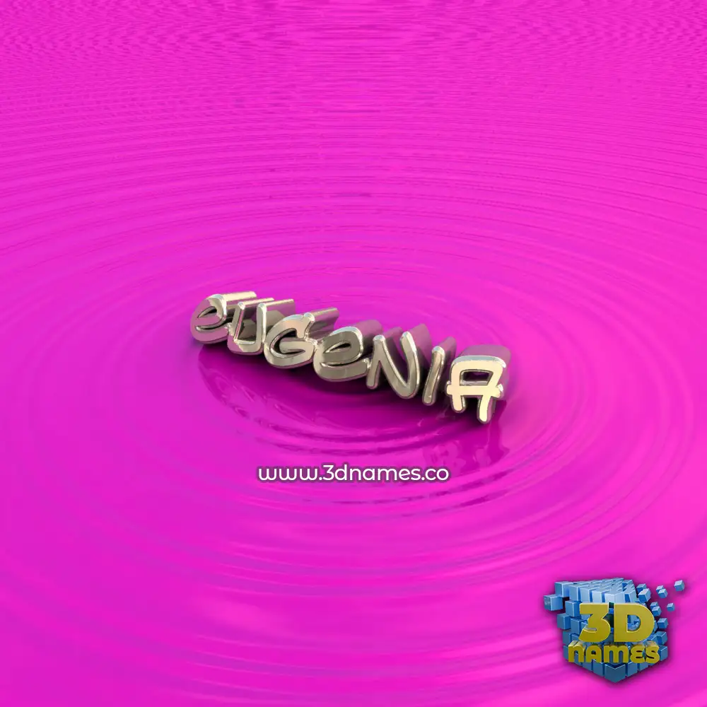eugenia in Pink Graffiti style - 3D name wallpaper