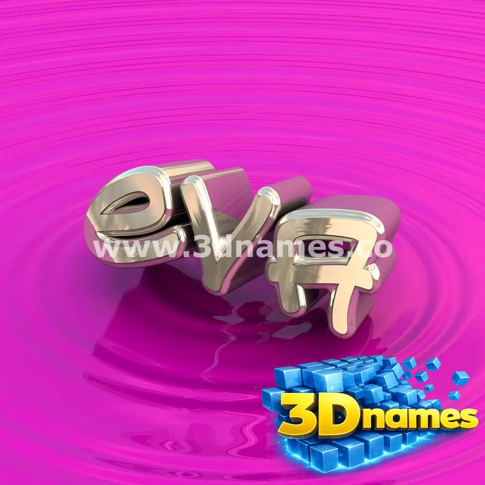 eva in Pink Graffiti style - 3D name wallpaper