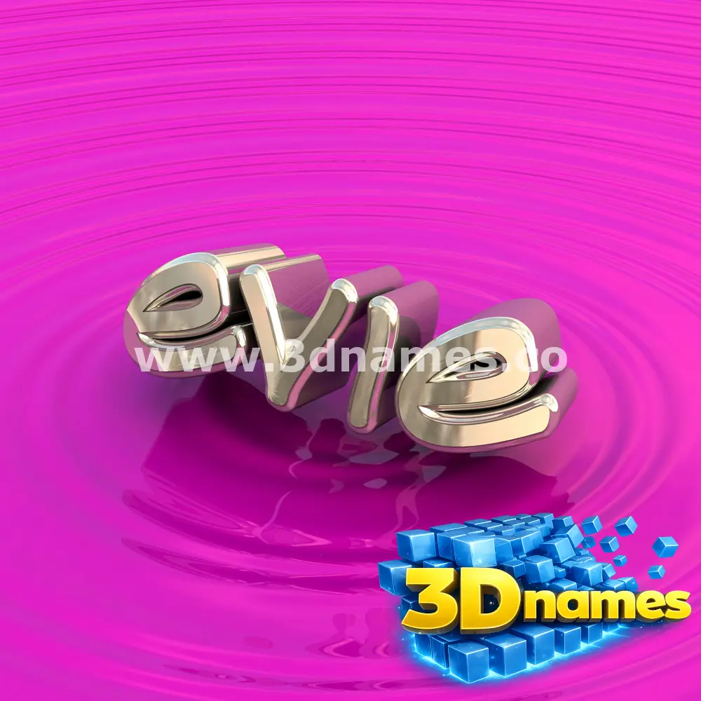 evie in Pink Graffiti style - 3D name wallpaper
