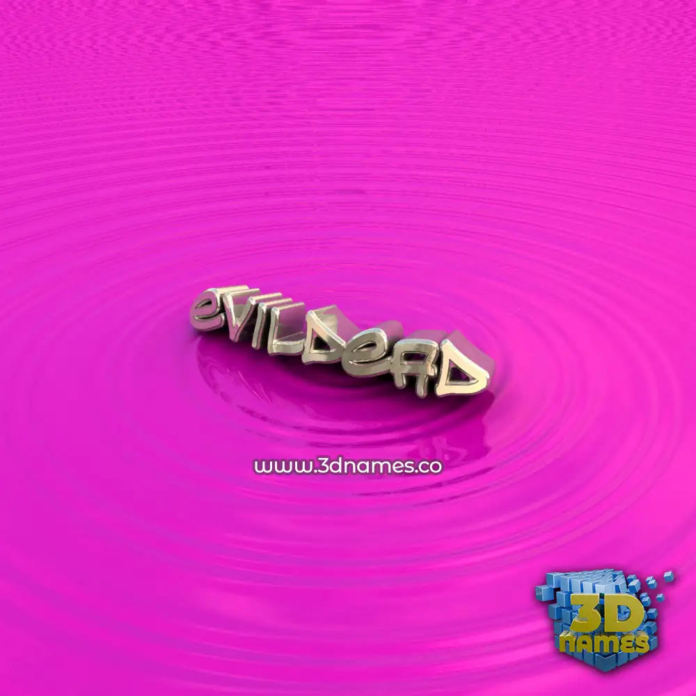 evildead in Pink Graffiti style - 3D name wallpaper