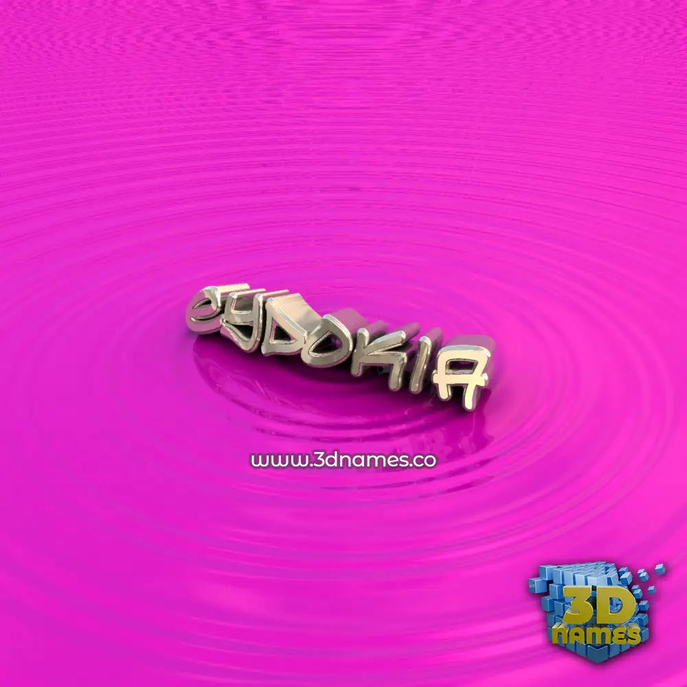 eydokia in Pink Graffiti style - 3D name wallpaper