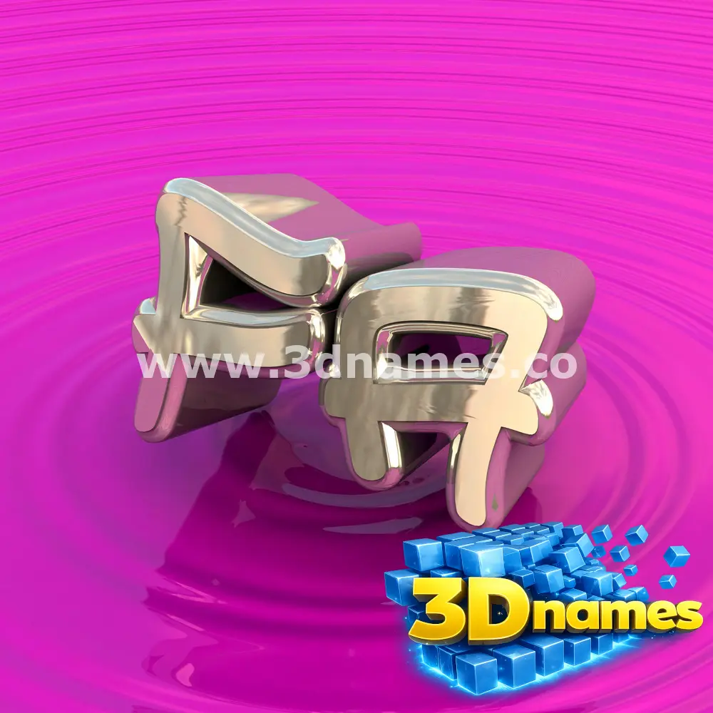 fa in Pink Graffiti style - 3D name wallpaper