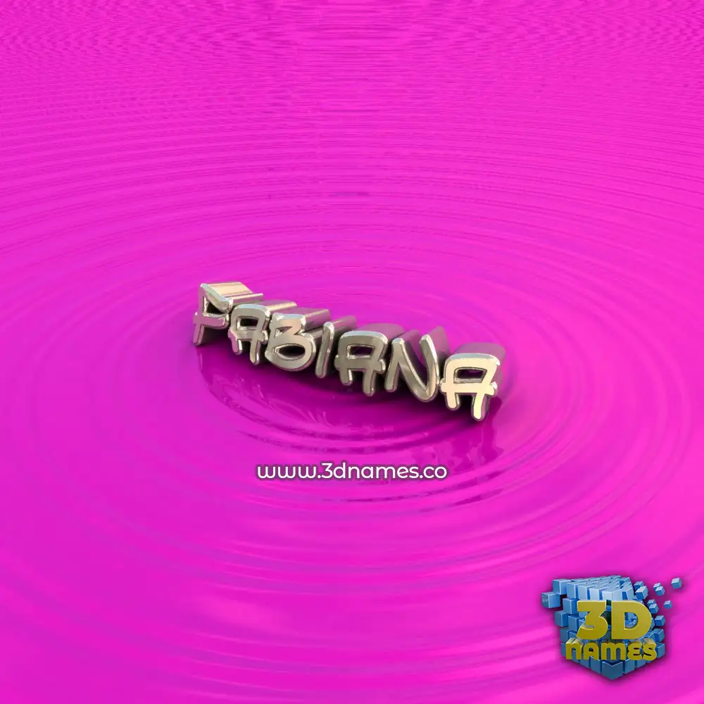 fabiana in Pink Graffiti style - 3D name wallpaper
