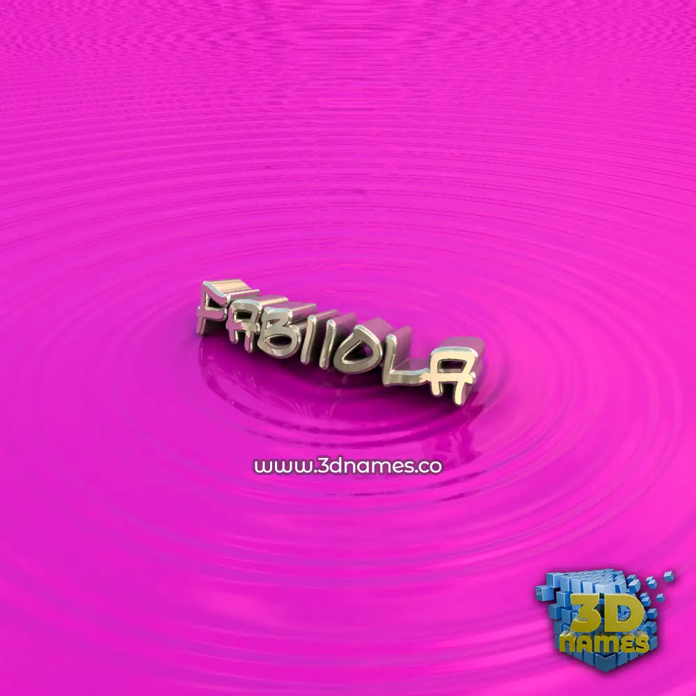 fabiiola in Pink Graffiti style - 3D name wallpaper
