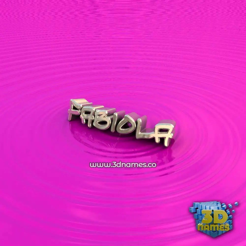 fabiola in Pink Graffiti style - 3D name wallpaper