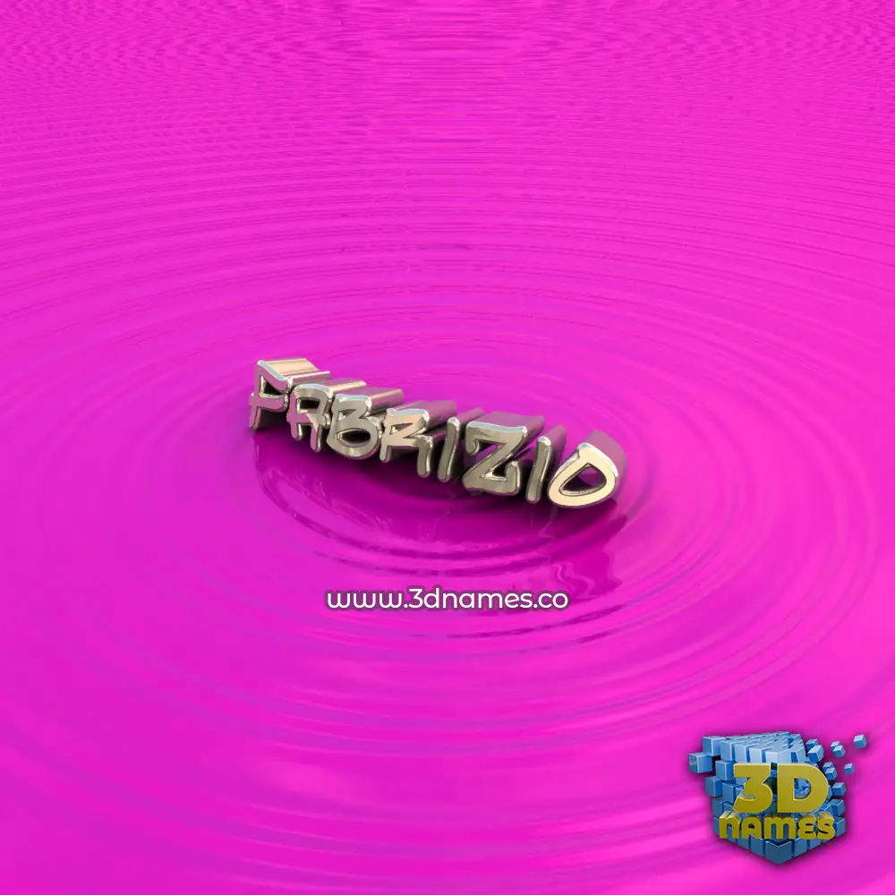 fabrizio in Pink Graffiti style - 3D name wallpaper