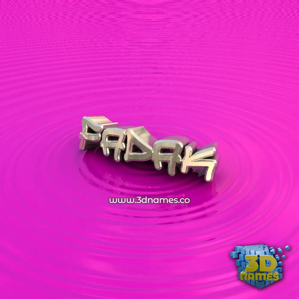 fadak in Pink Graffiti style - 3D name wallpaper