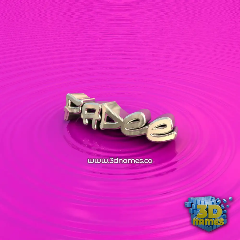fadee in Pink Graffiti style - 3D name wallpaper