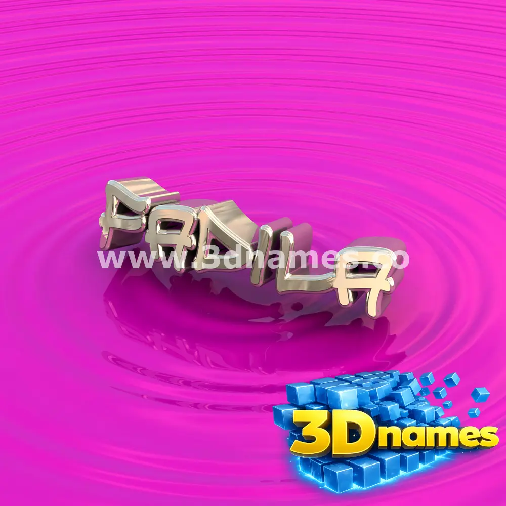 fadila in Pink Graffiti style - 3D name wallpaper
