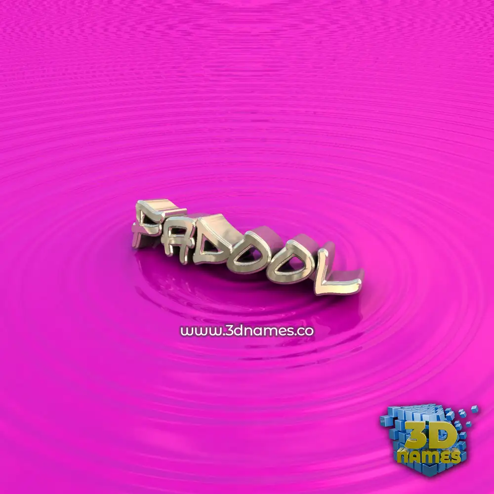 fadool in Pink Graffiti style - 3D name wallpaper