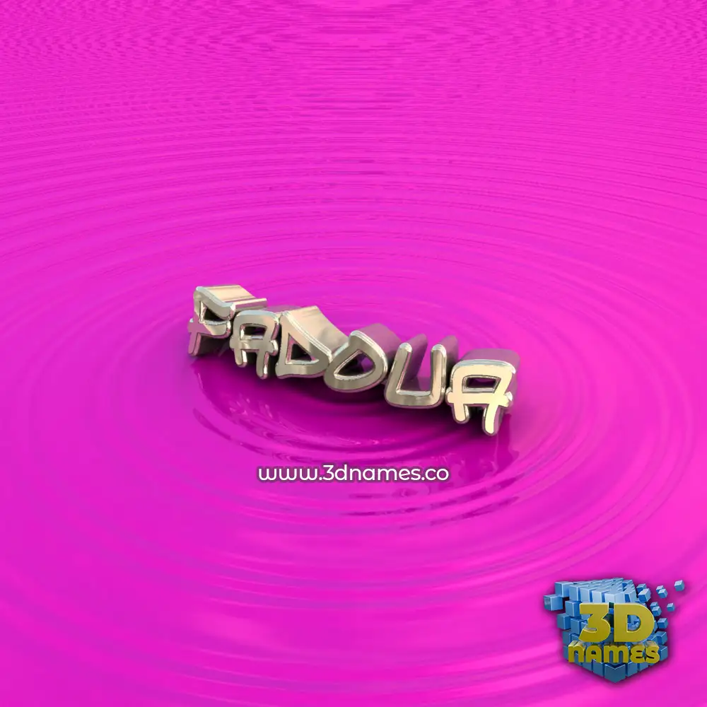 fadoua in Pink Graffiti style - 3D name wallpaper
