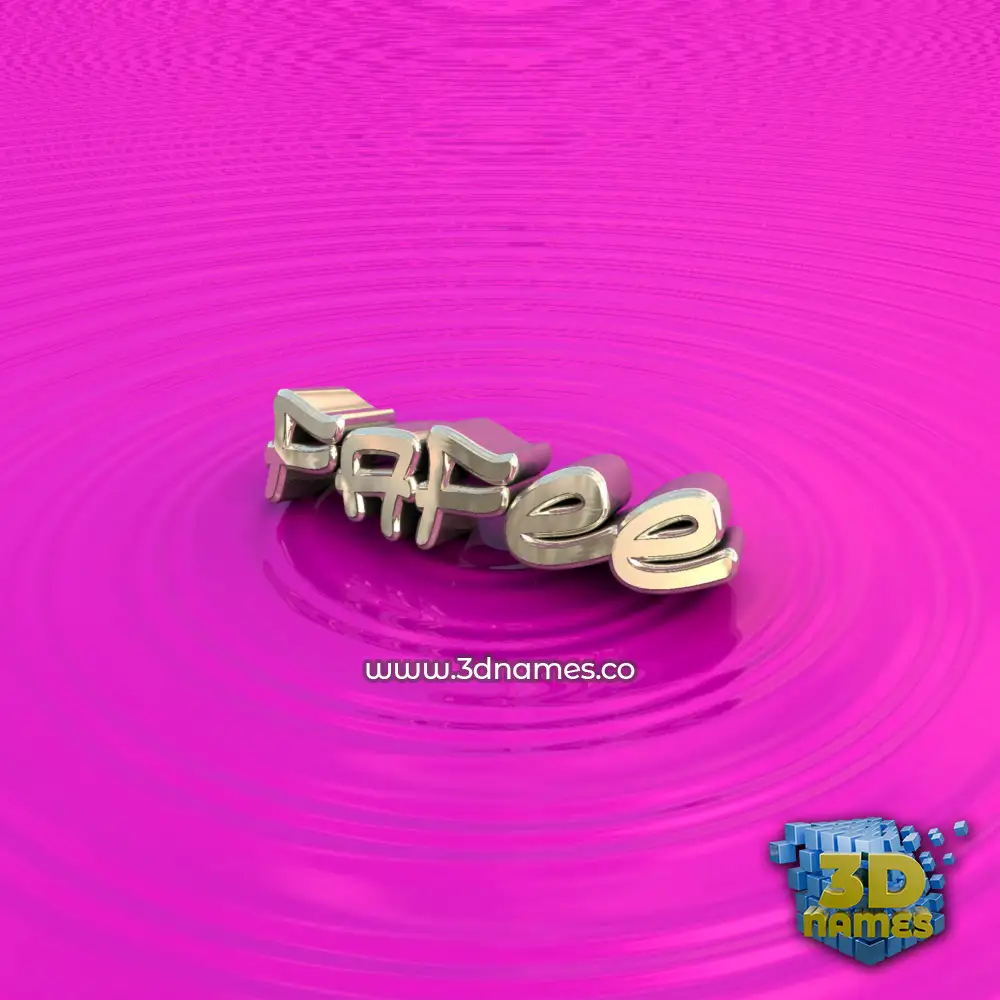 fafee in Pink Graffiti style - 3D name wallpaper