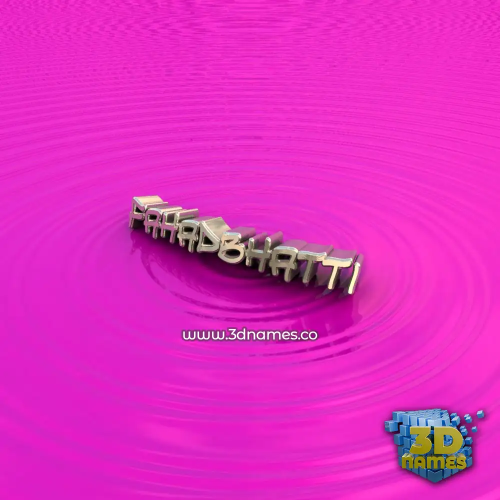 fahadbhatti in Pink Graffiti style - 3D name wallpaper