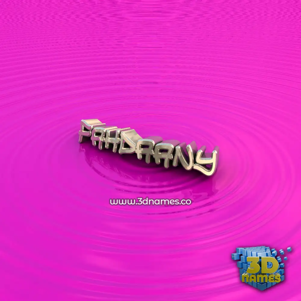 fahdaany in Pink Graffiti style - 3D name wallpaper