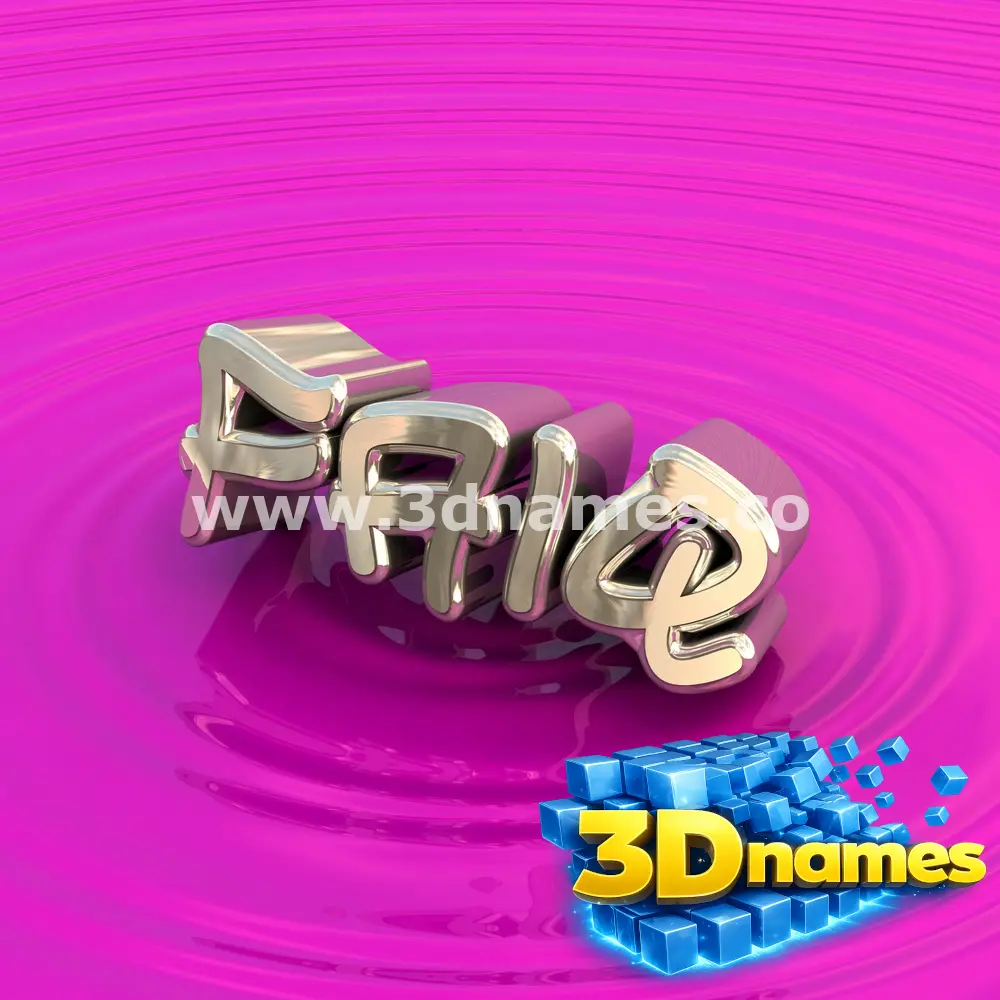 faiq in Pink Graffiti style - 3D name wallpaper