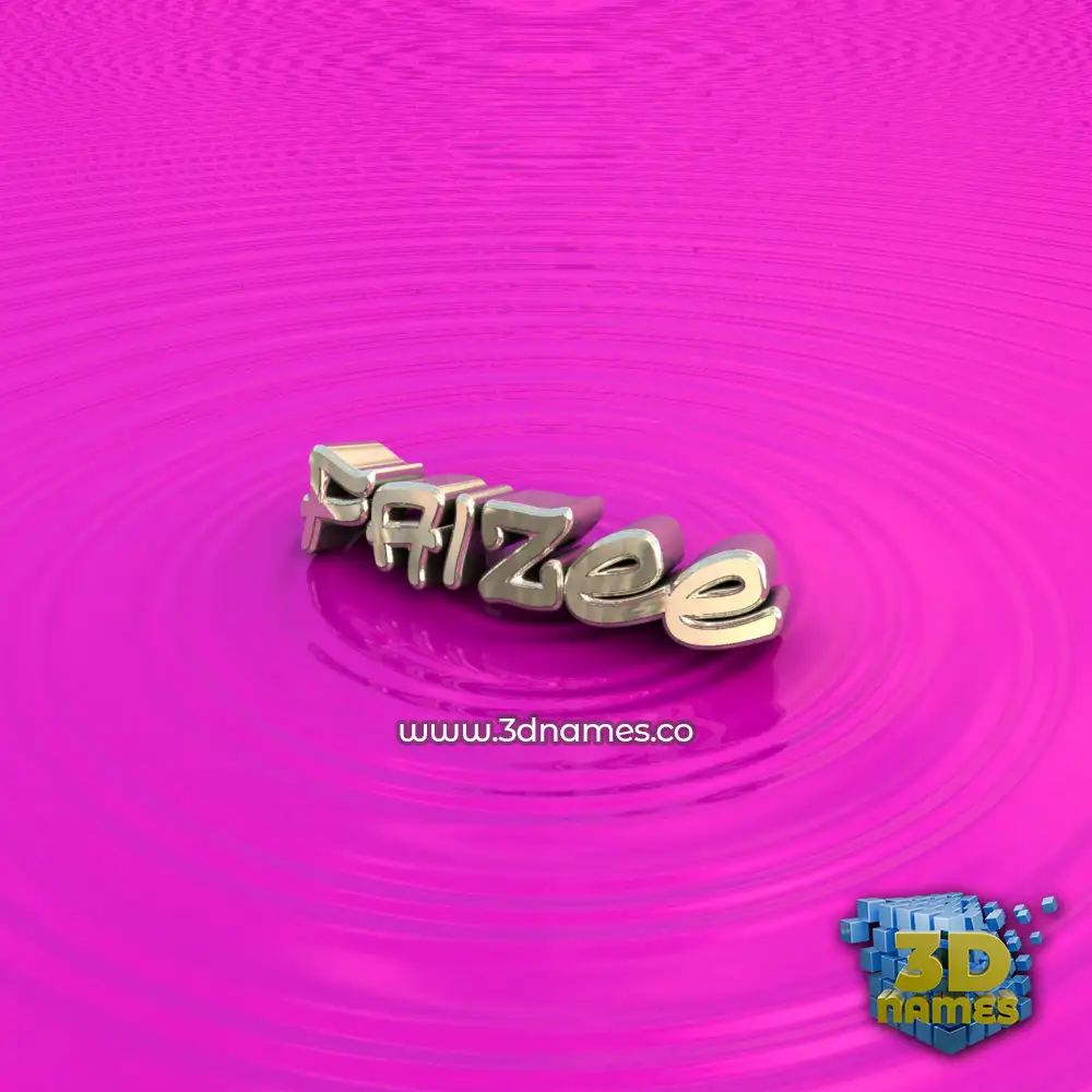 faizee in Pink Graffiti style - 3D name wallpaper