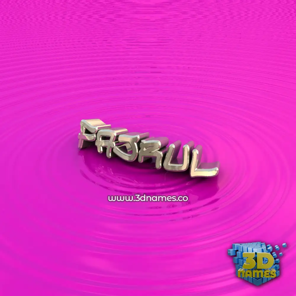 fajrul in Pink Graffiti style - 3D name wallpaper
