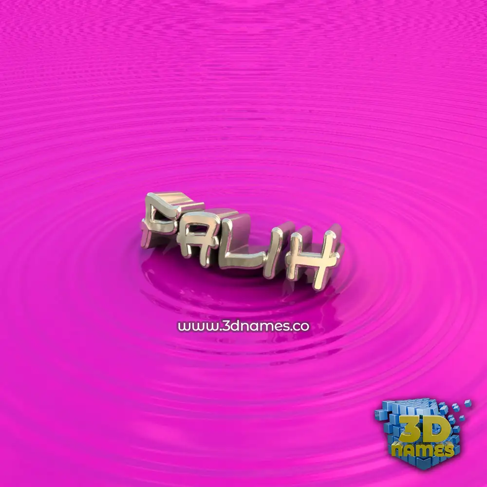falih in Pink Graffiti style - 3D name wallpaper