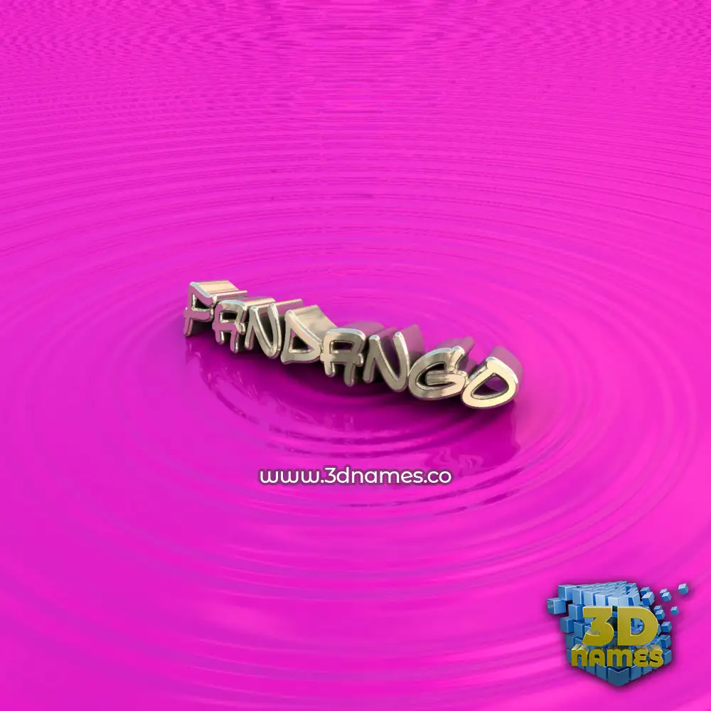 fandango in Pink Graffiti style - 3D name wallpaper