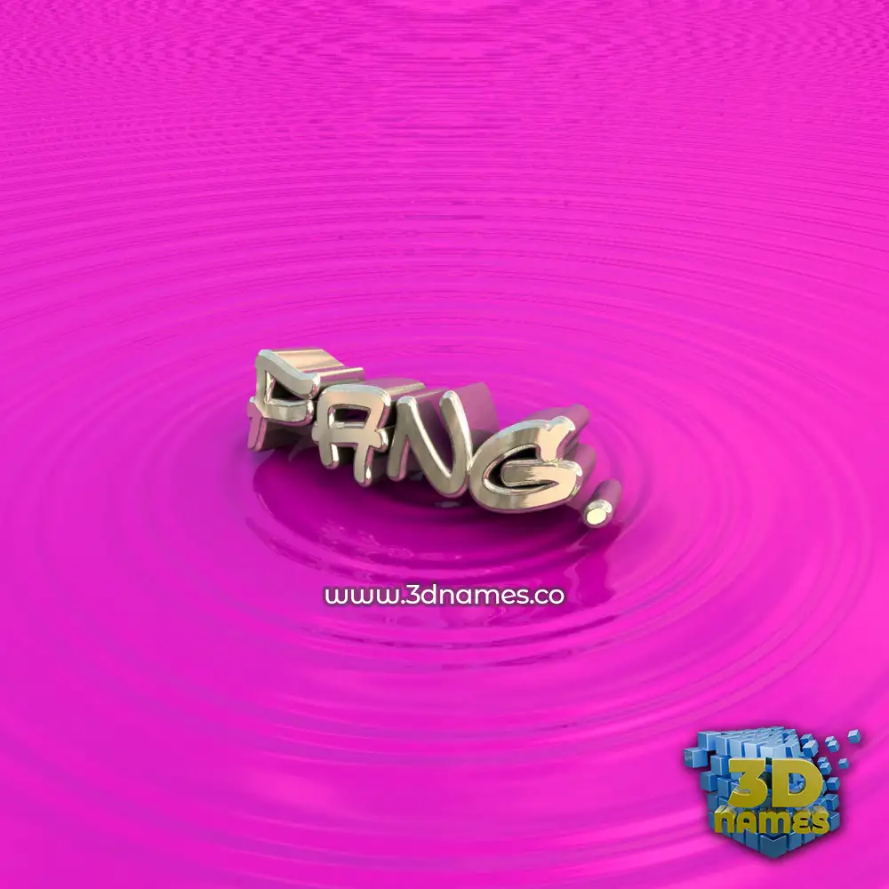 fang. in Pink Graffiti style - 3D name wallpaper