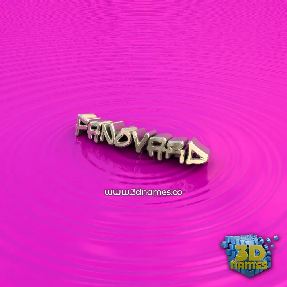 fanovard in Pink Graffiti style - 3D name wallpaper