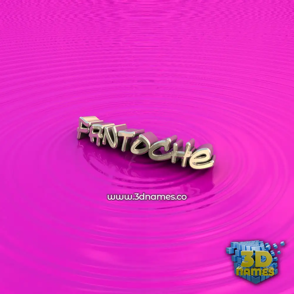 fantoche in Pink Graffiti style - 3D name wallpaper